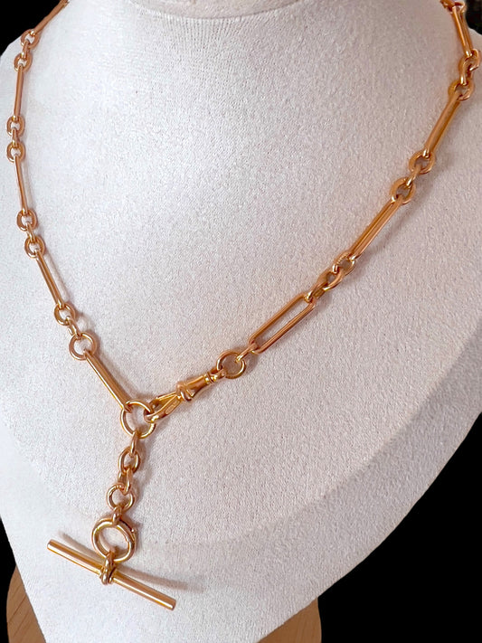 Antique Albert Chain in 15ct Gold Hudsons Estate Jewellery