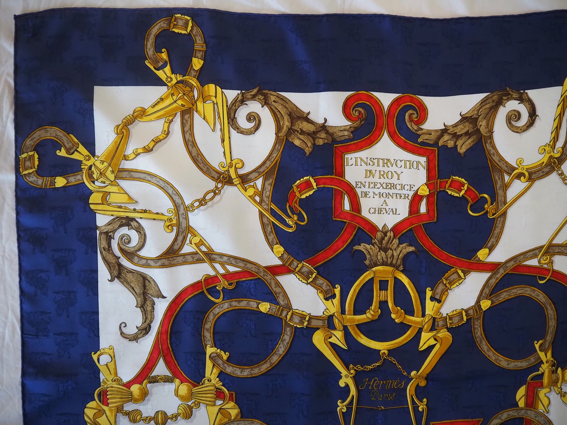 Silk scarf L'Instrvction Dv Roy En L'Exrcice De Monter A Cheval Hudsons Estate Jewellery