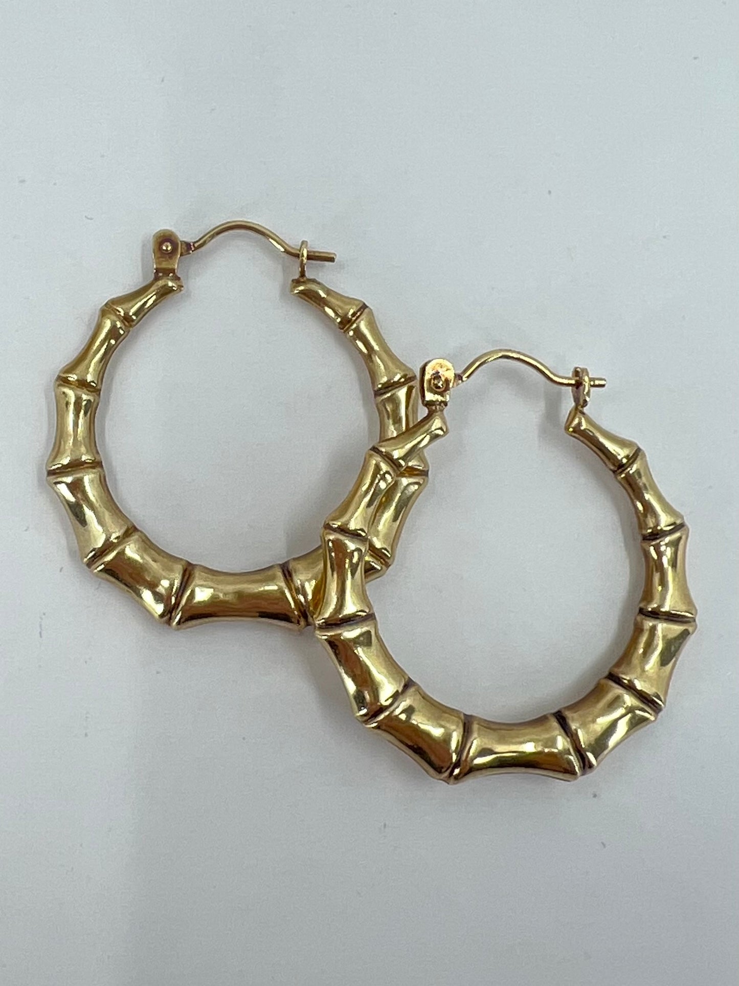 9ct Gold Bamboo-Style Earrings