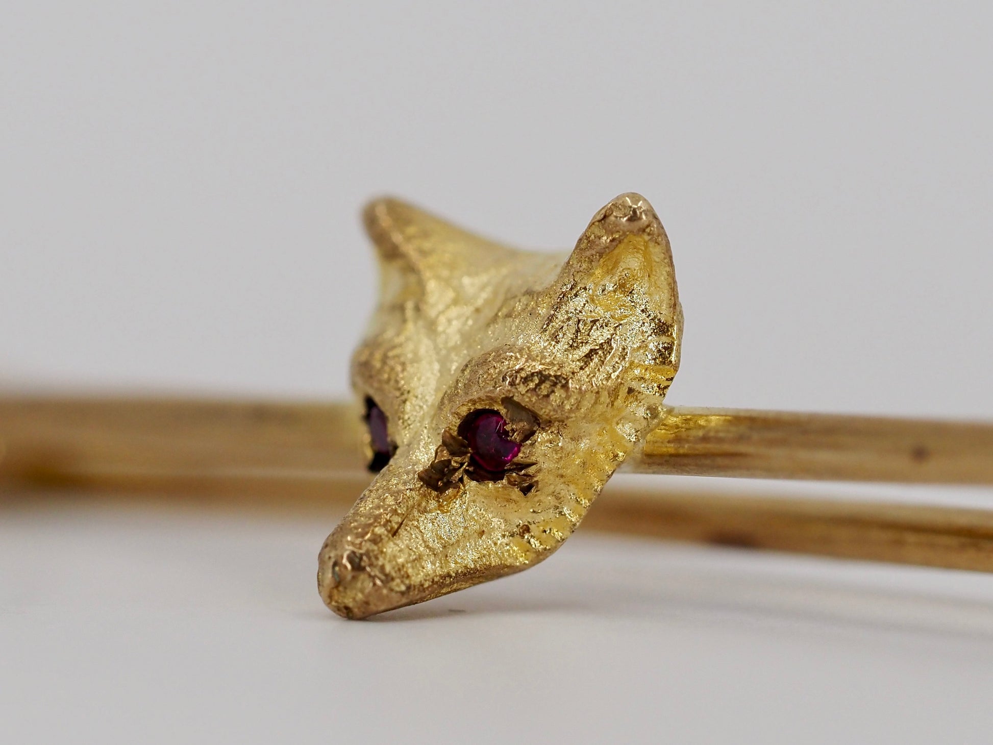 Vintage fox head brooch Hudsons Estate Jewellery