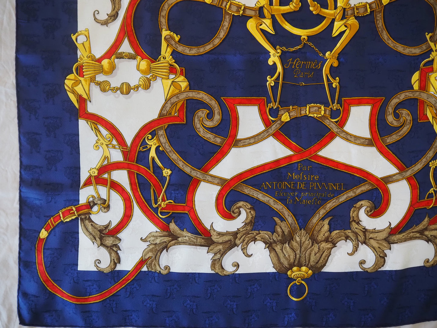 Silk scarf L'Instrvction Dv Roy En L'Exrcice De Monter A Cheval Hudsons Estate Jewellery