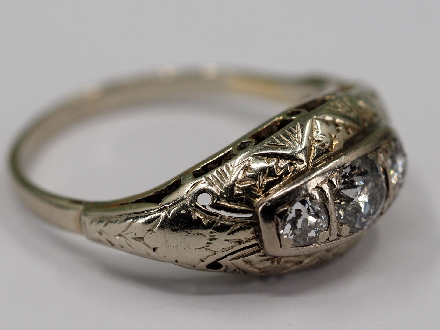 Antique Edwardian diamond ring Hudsons Estate Jewellery