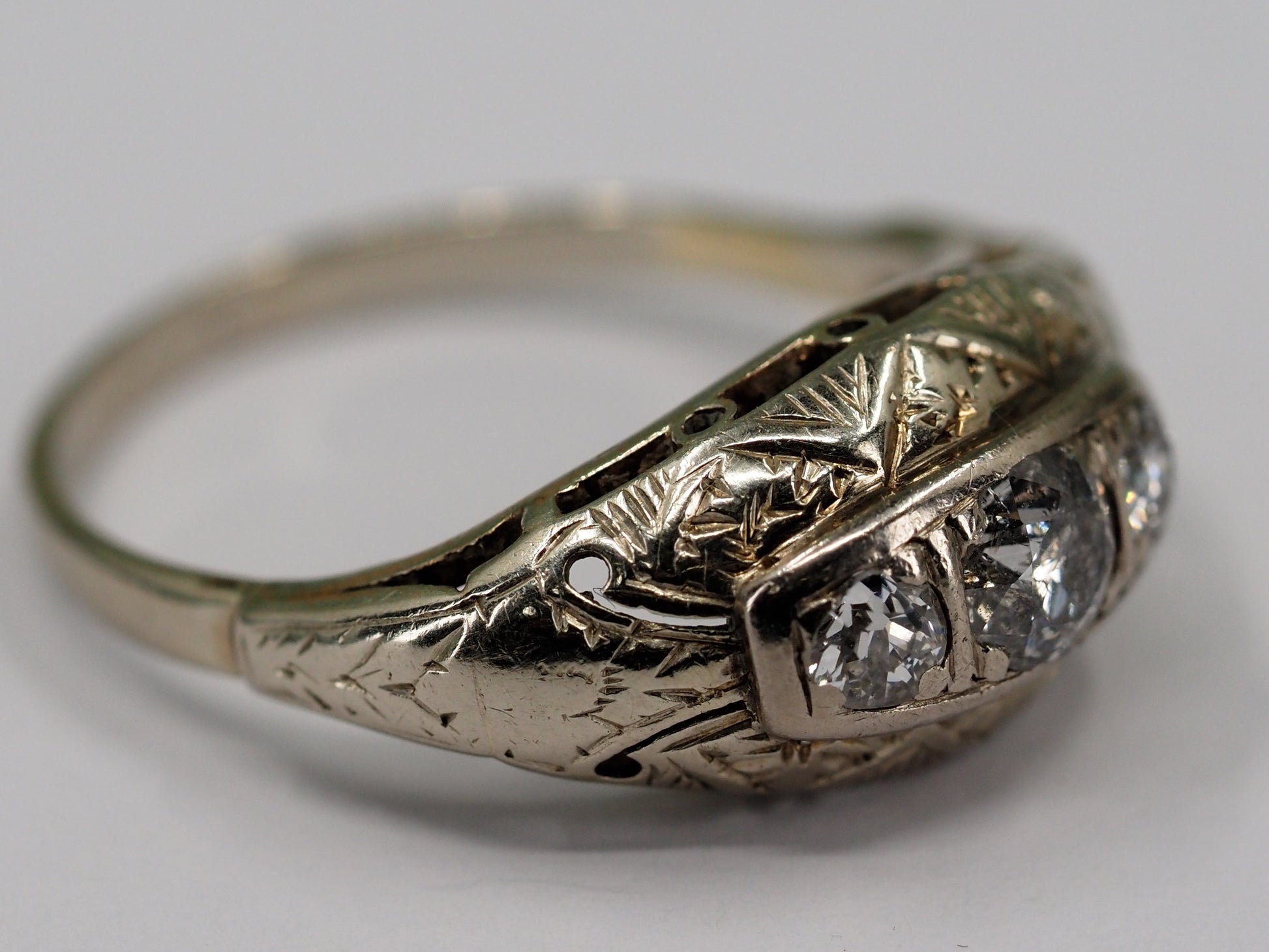 Antique Edwardian diamond ring Hudsons Estate Jewellery