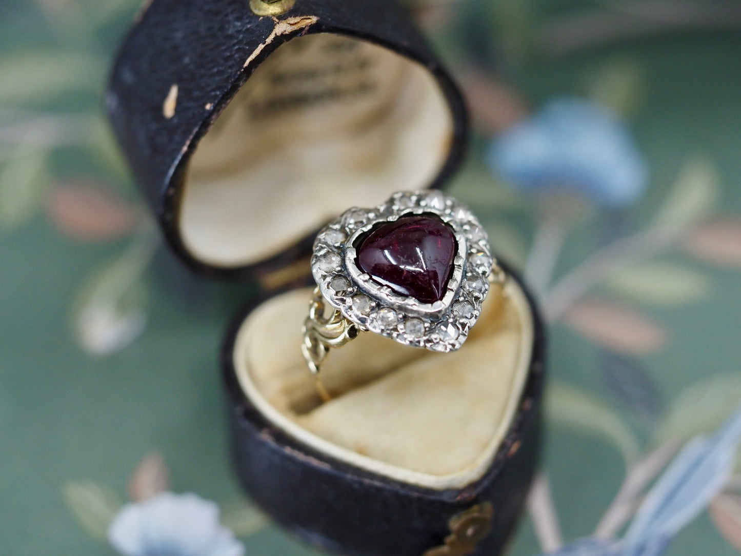 Antique Garnet and Diamond Ring Hudsons Estate Jewellery