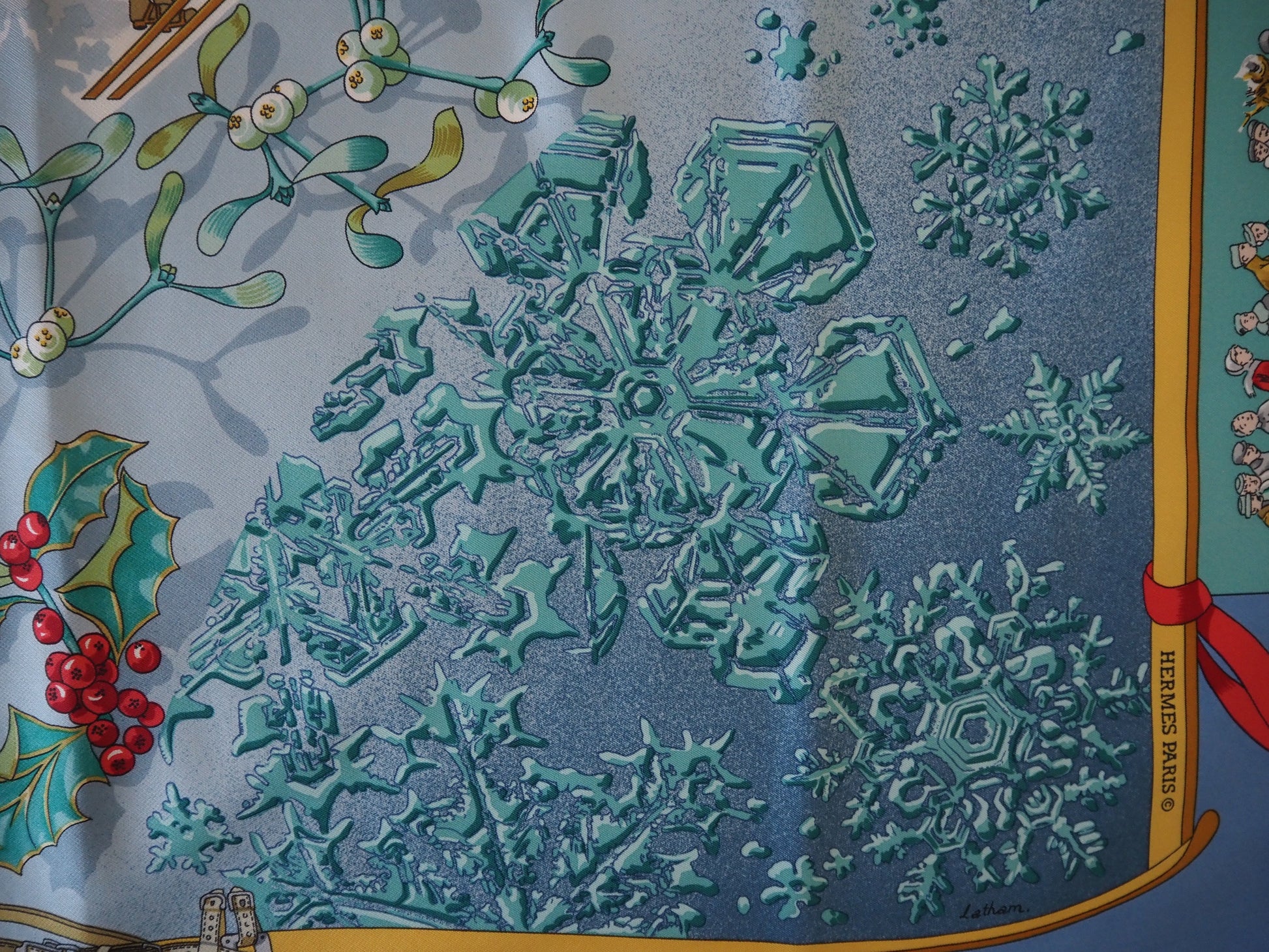 Silk scarf Neige D'Antan Hudsons Estate Jewellery