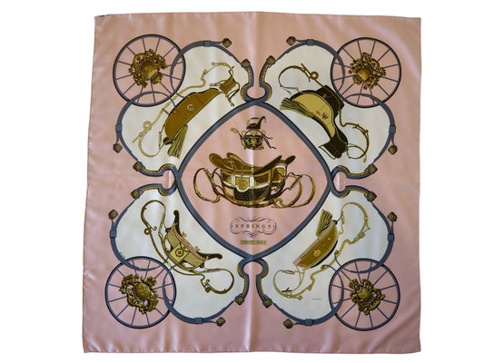 Silk scarf ?Springs Hudsons Estate Jewellery