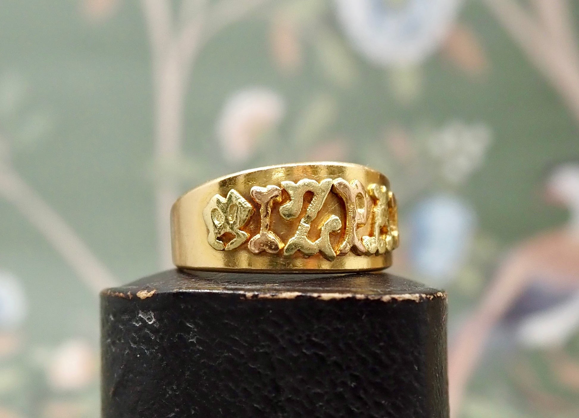 Antique 18ct Gold MIZPAH Chester - rare Hudsons Estate Jewellery