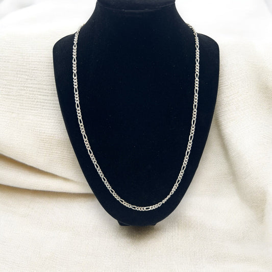 Silver Figaro link chain - medium Hudsons Estate Jewellery