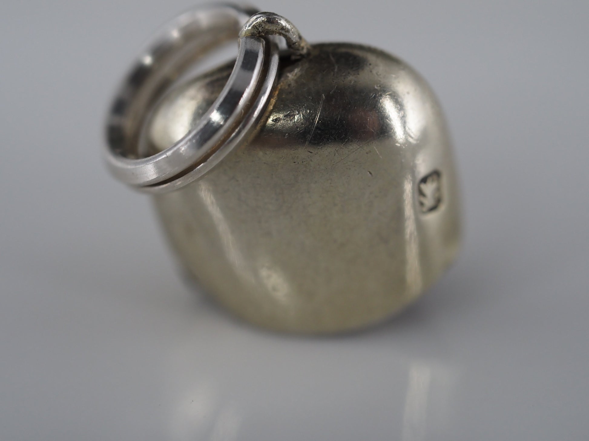 Vintage silver bell charm Hudsons Estate Jewellery