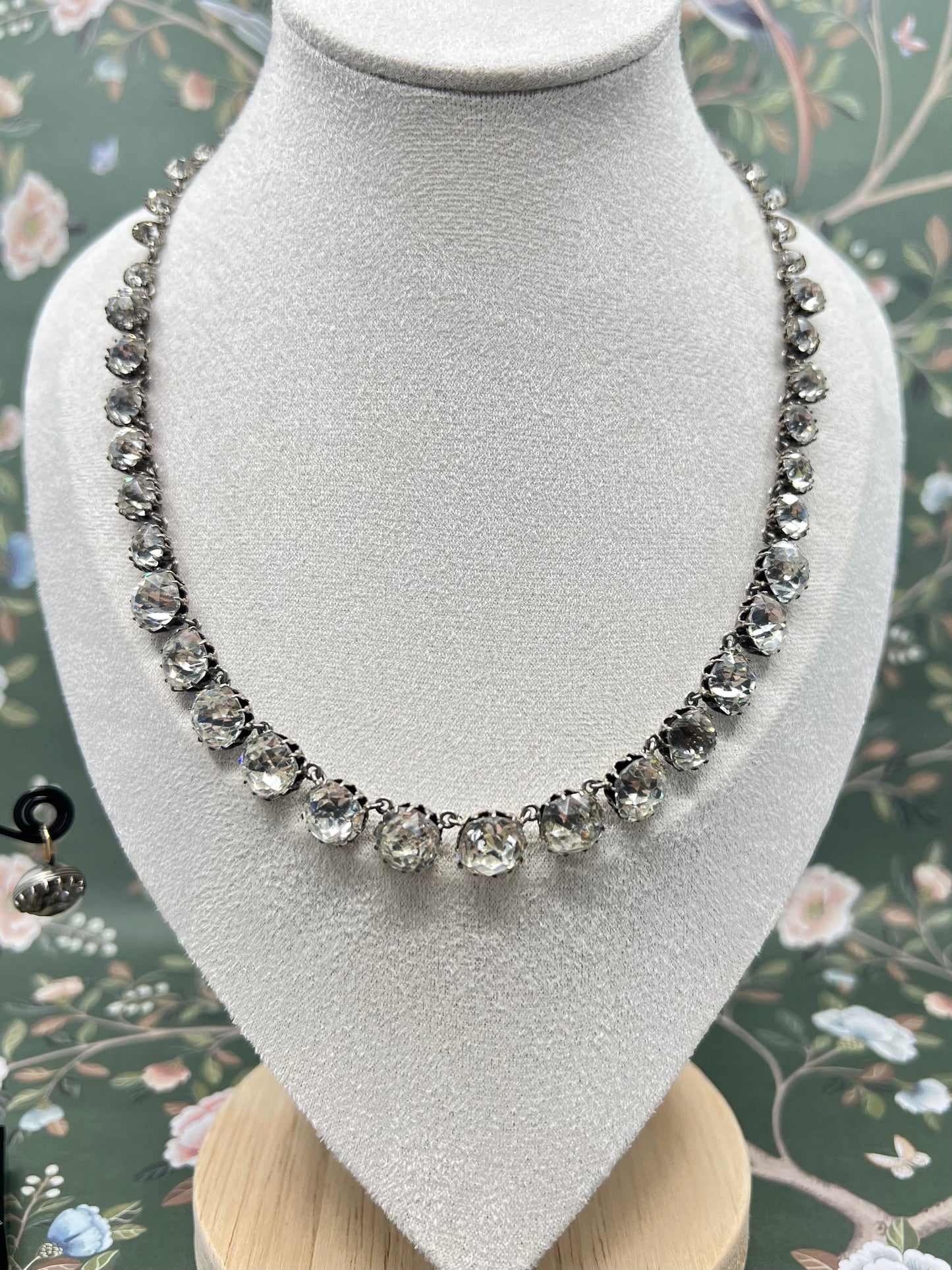 Antique Sterling Silver Paste Riviere Hudsons Estate Jewellery