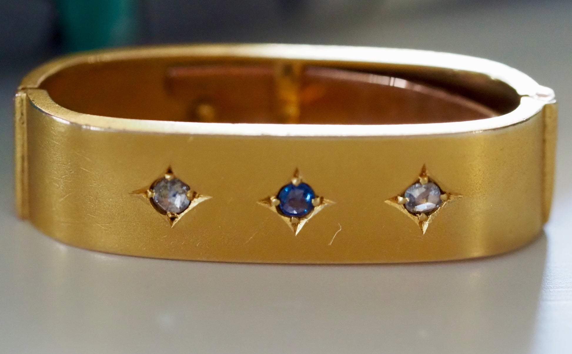 Antique Victorian 15ct Gold Scarf Clip Hudsons Estate Jewellery