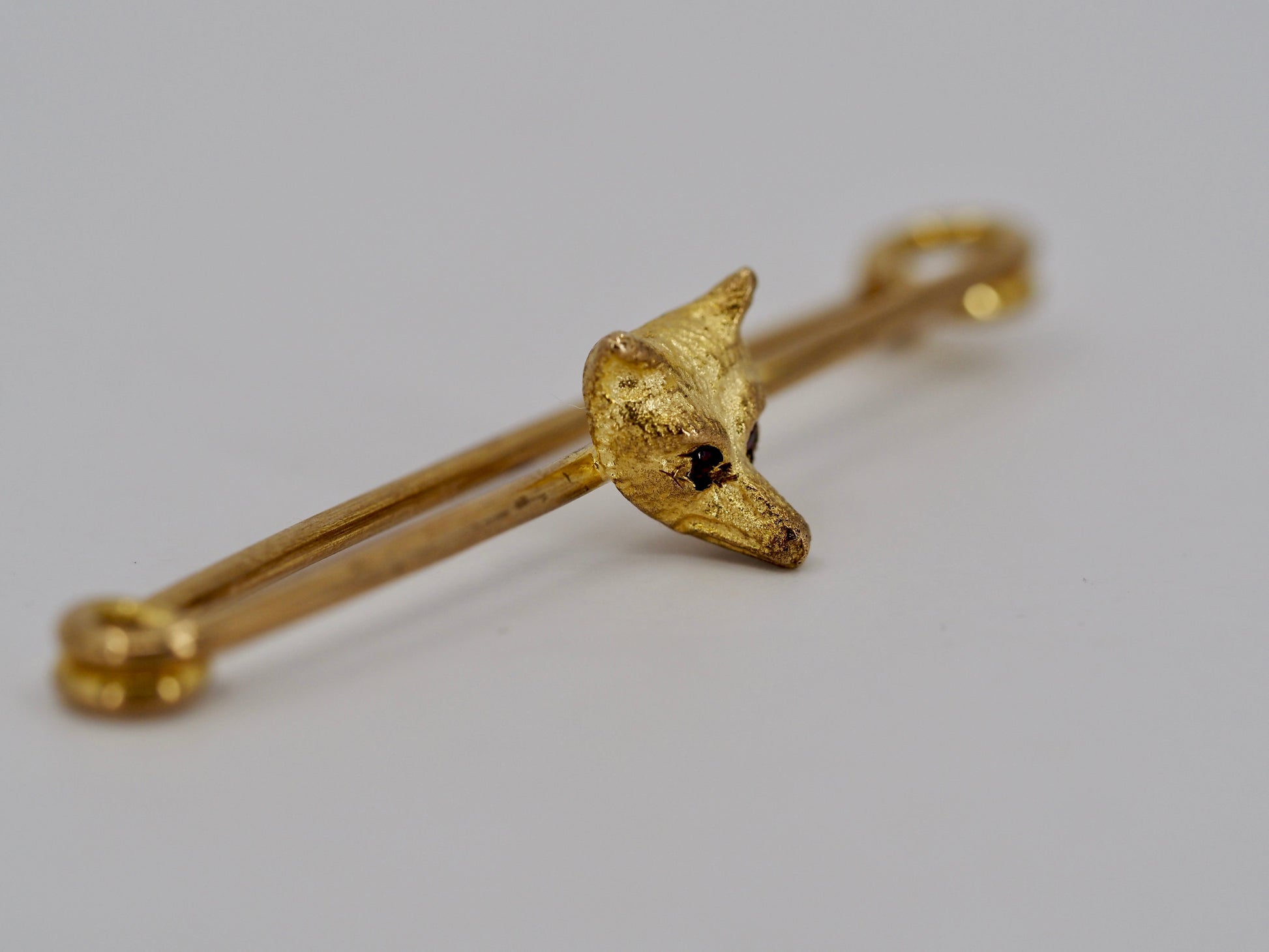 Vintage fox head brooch Hudsons Estate Jewellery