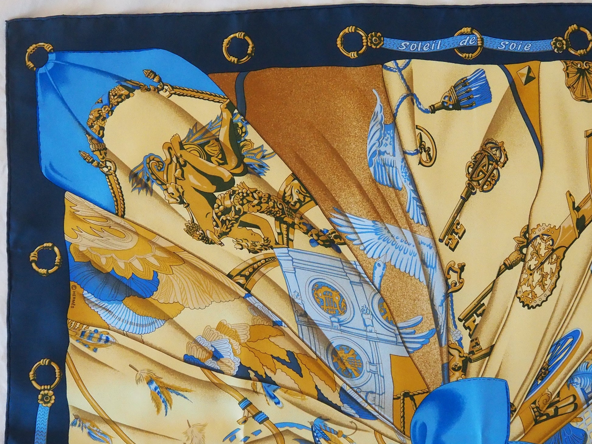 Silk scarf Soleil De Soie by Latham Hudsons Estate Jewellery