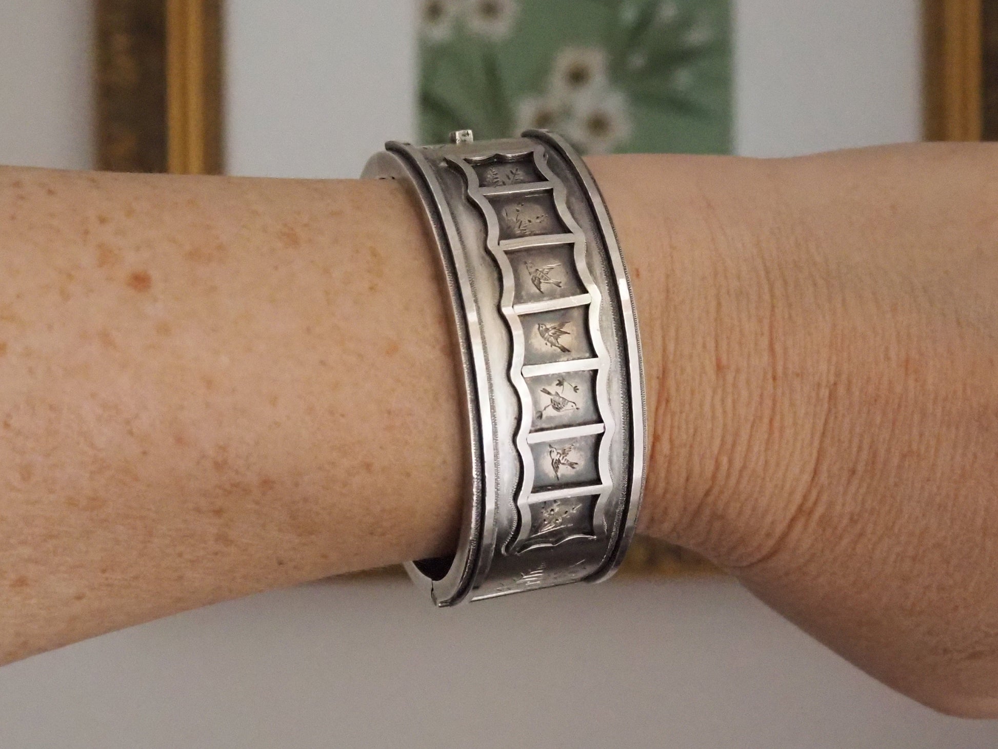 Vintage Sterling Silver Bangle Hudsons Estate Jewellery