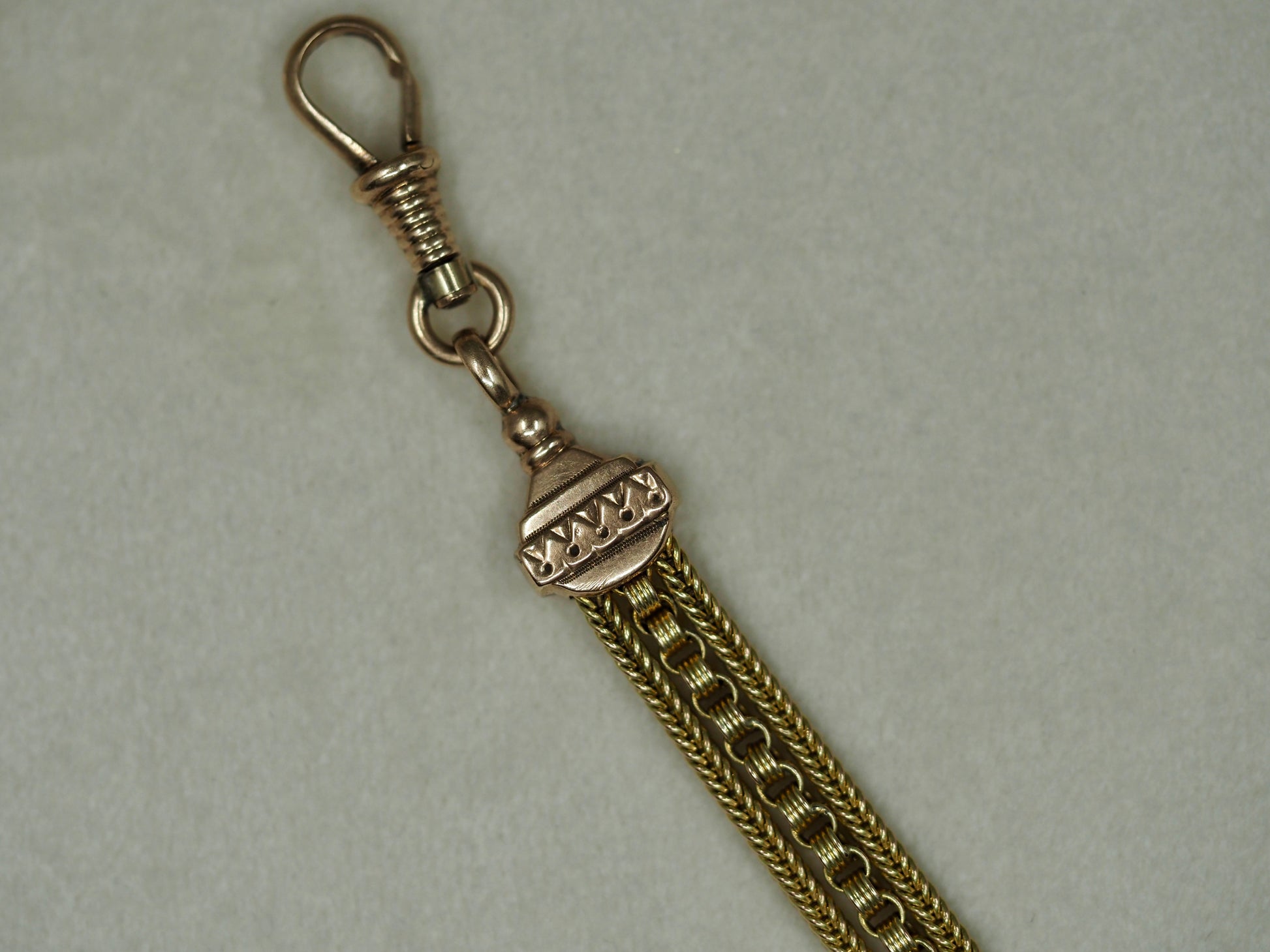 Antique Albertina Chain in 9ct Gold Hudsons Estate Jewellery