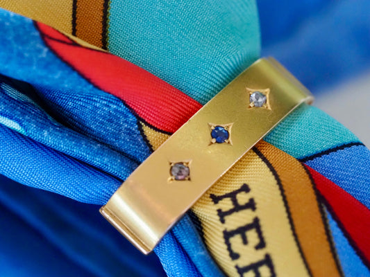 Antique Victorian 15ct Gold Scarf Clip Hudsons Estate Jewellery