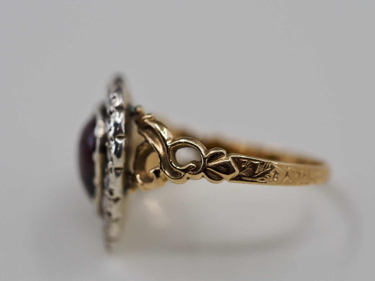 Antique Garnet and Diamond Ring Hudsons Estate Jewellery