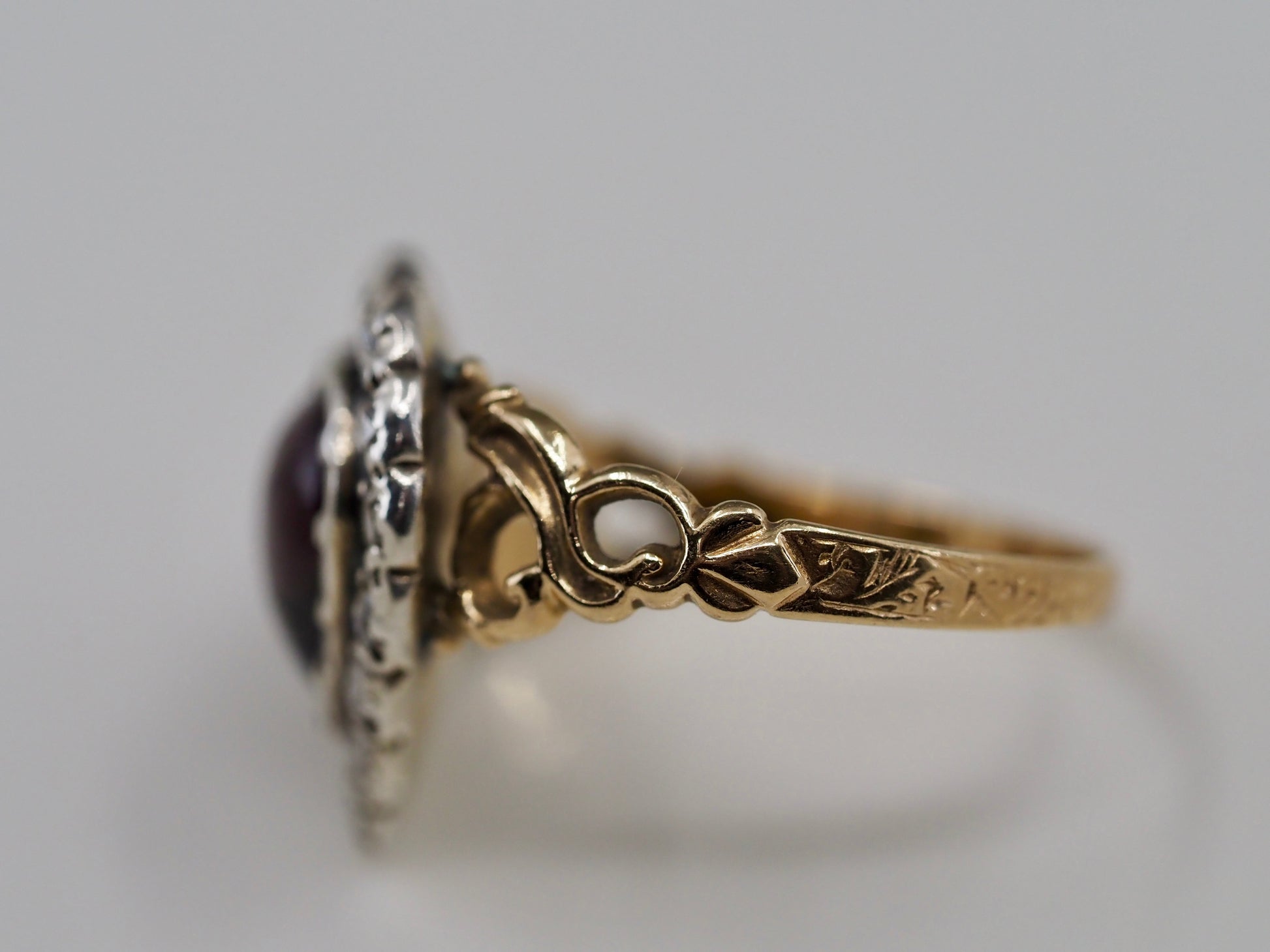 Antique Garnet and Diamond Ring Hudsons Estate Jewellery