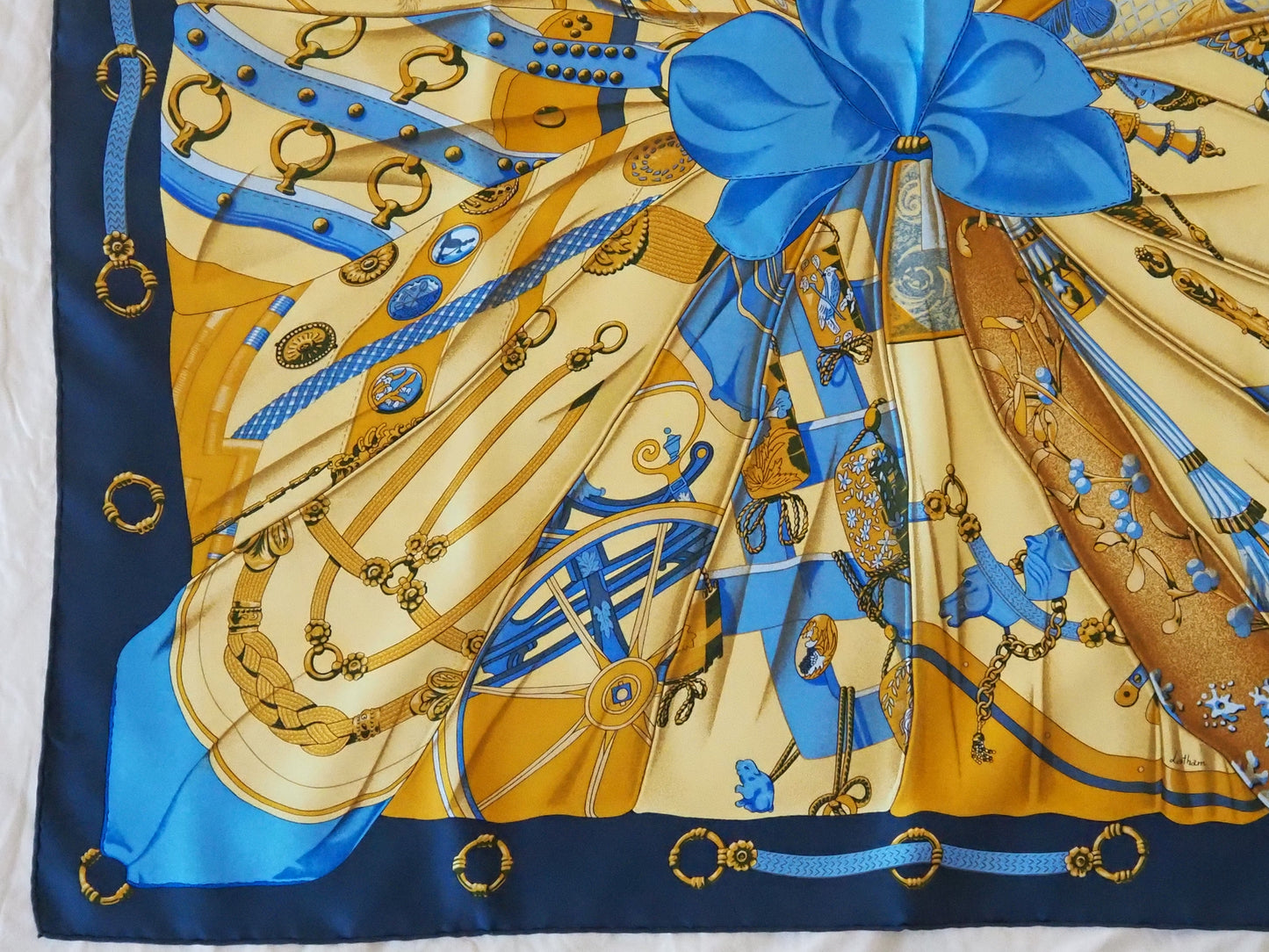 Silk scarf Soleil De Soie by Latham Hudsons Estate Jewellery