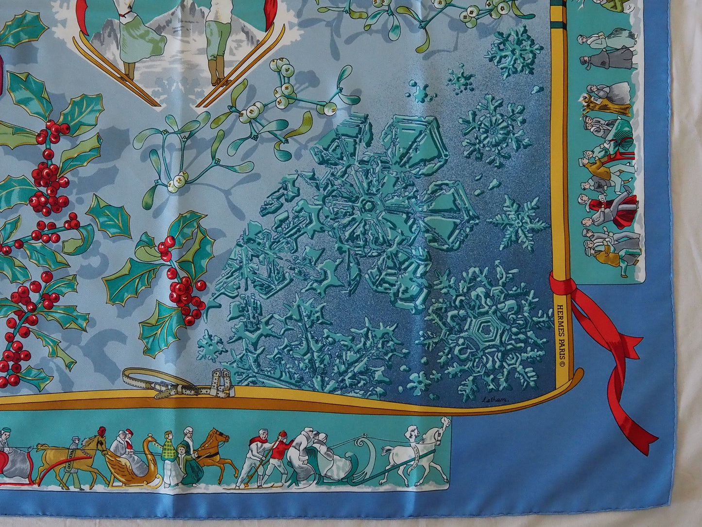 Silk scarf Neige D'Antan Hudsons Estate Jewellery