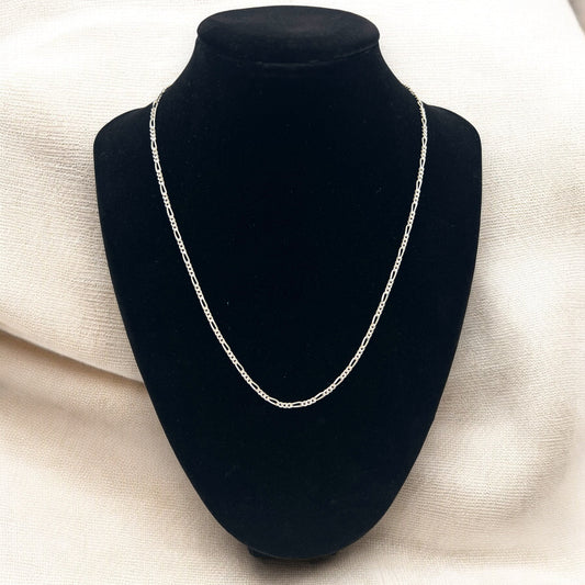 Silver Figaro link chain - small Hudsons Estate Jewellery