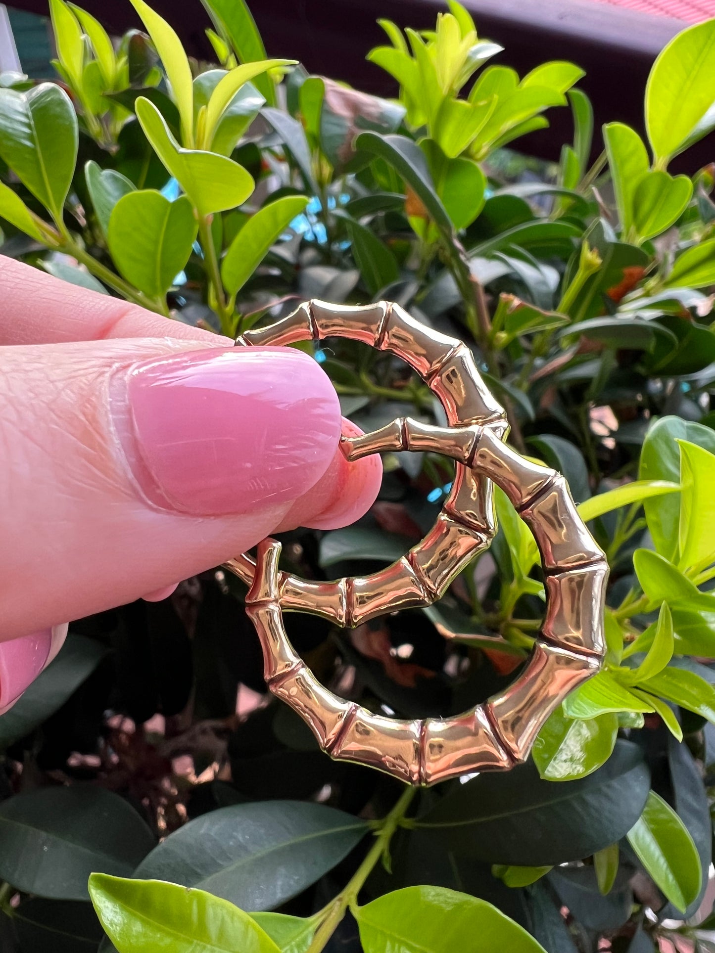 9ct Gold Bamboo-Style Earrings