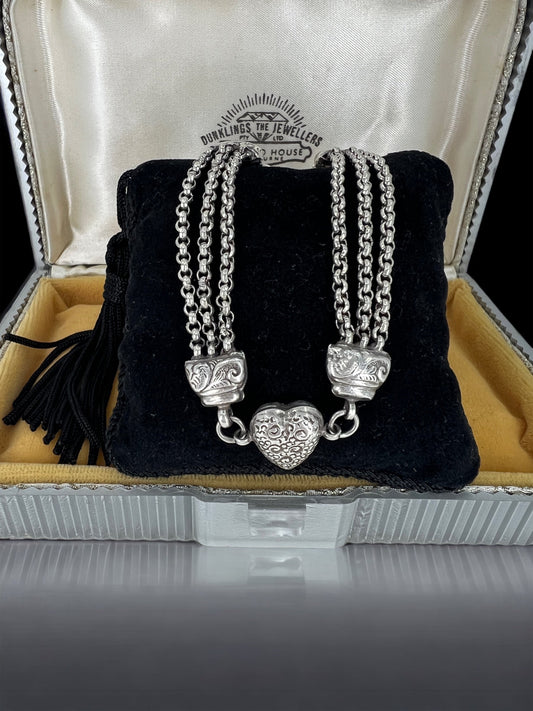 Silver albertina bracelet Hudsons Estate Jewellery